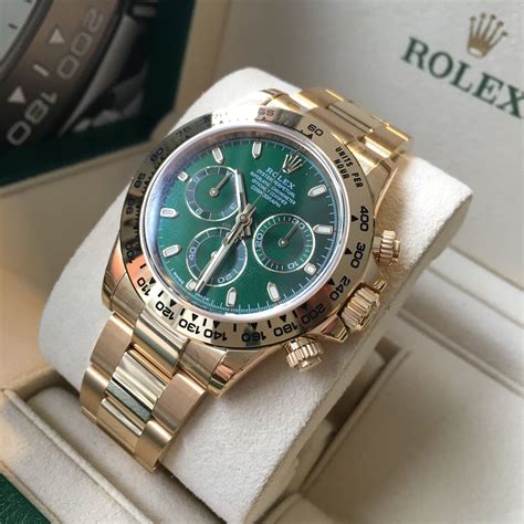 rolex gold green daytona|rolex gold daytona green dial.